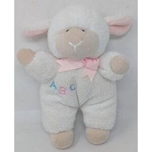 Vintage 1999 Chosun Just Friends Plush Rattle Baby Lovely ABC Lamb Sheep 90s Y2K